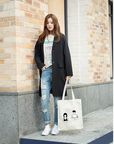 Hot selling cotton bag creative canvas tote bag pure cotton tote bag cotton tote bag can print LOGO