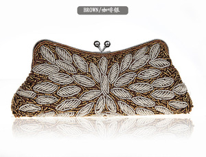 现货供应手工包珠绣包晚宴包礼服包新娘包06007