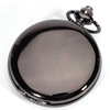 Black yellow silver glossy classic pocket watch, antique electronic quartz polishing cloth, wholesale
