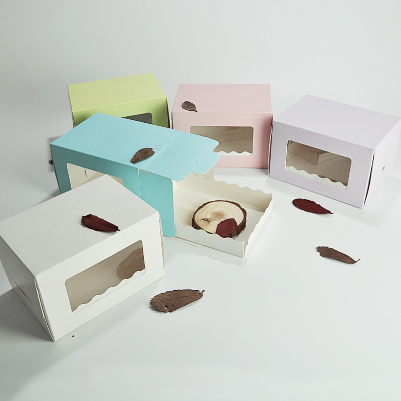 现货直销小号菱形蛋糕卷纸盒 内托蛋糕卷食品包装盒