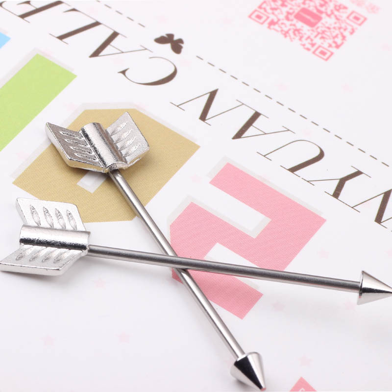 Industrial Ear Studs Cartilage Piercing Jewelry Stainless Steel Ear Expander BODY JEWELRY detail image 9