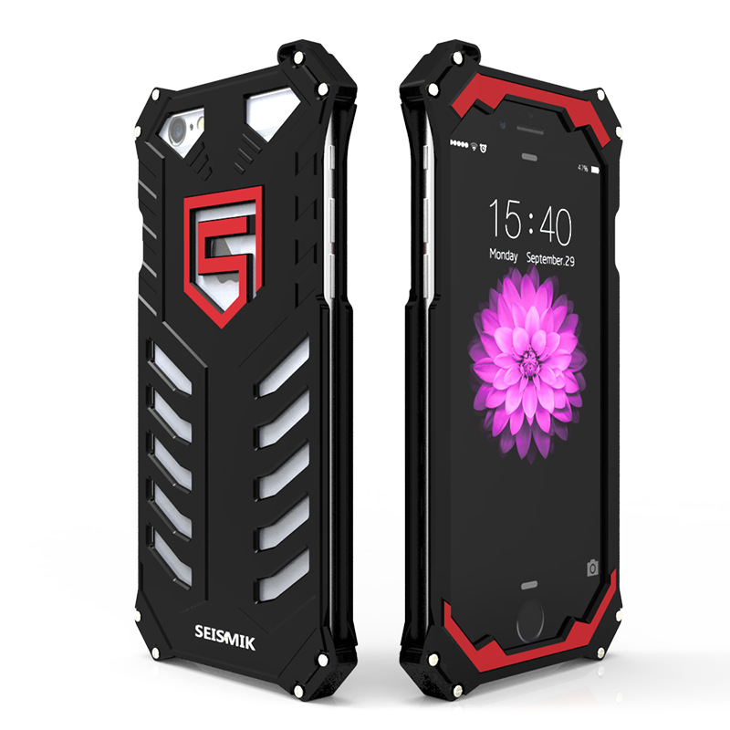 SEISMIK S-ONE Armor Man Shockproof Aluminum Shell Metal Case Cover for Apple iPhone 6S Plus/6 Plus & iPhone 6S/6