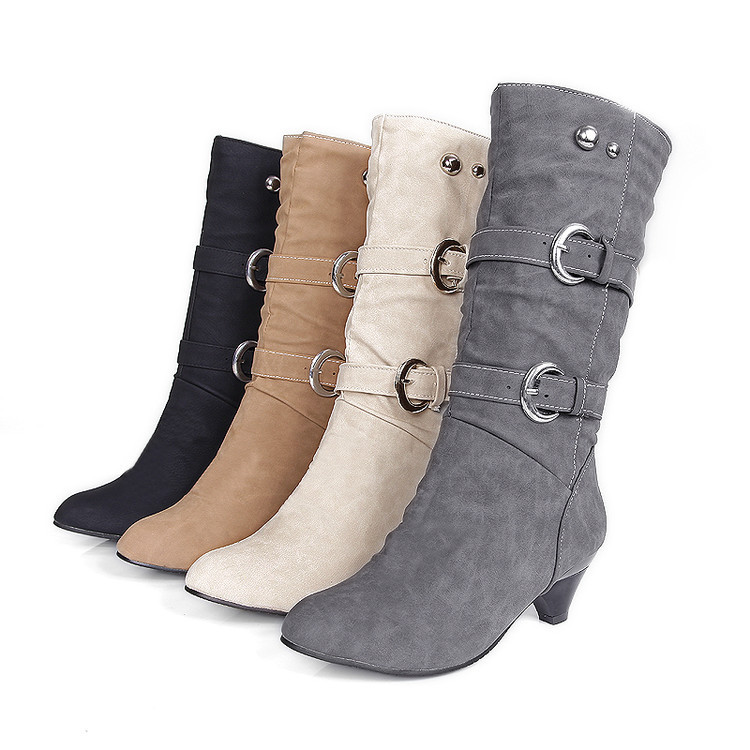 Bottes femme 15BL en PU artificiel - Ref 3354716 Image 32