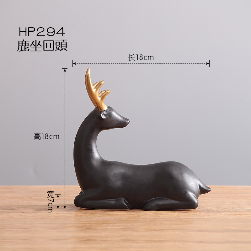 Decoración del hogar nórdico alce nórdico salón TV gabinete creativo regalo de boda al por mayor