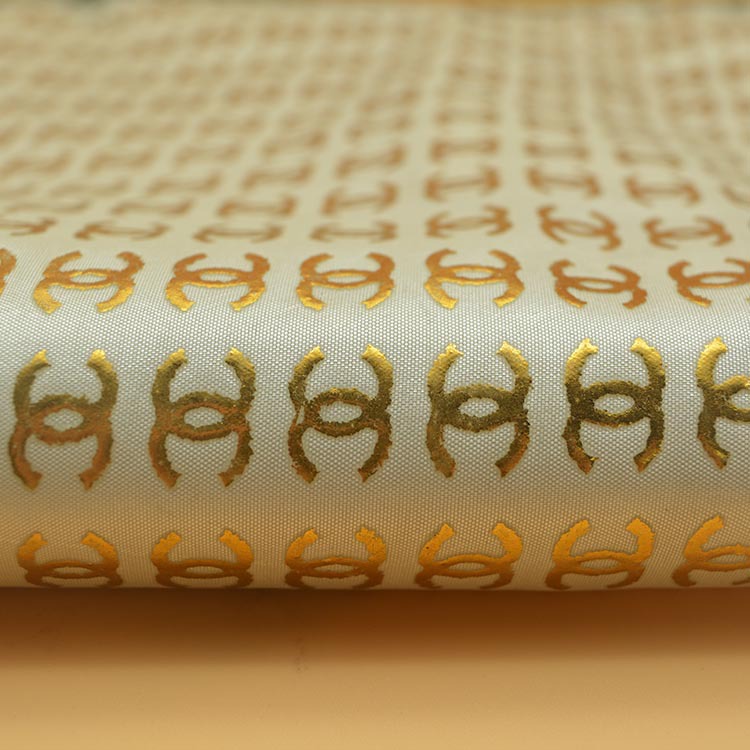 厂家直销 时装女装面料 烫金压银滴塑 防滑布现货供应