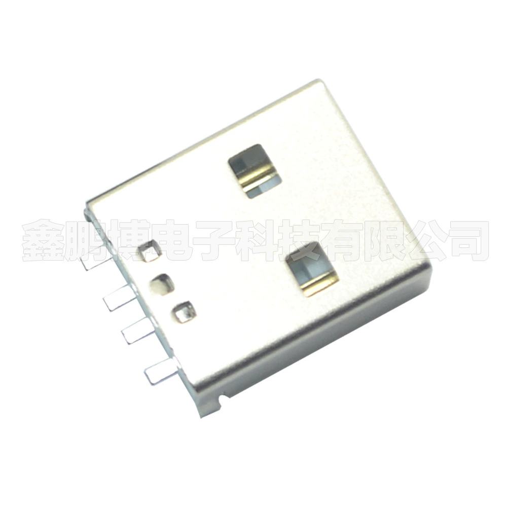 Шэньчжэньская фабрика коммуникаций огнестойкость USB AM 4P опускающея пластин SMT короткое тело белый клей женский разъем прямая продажа