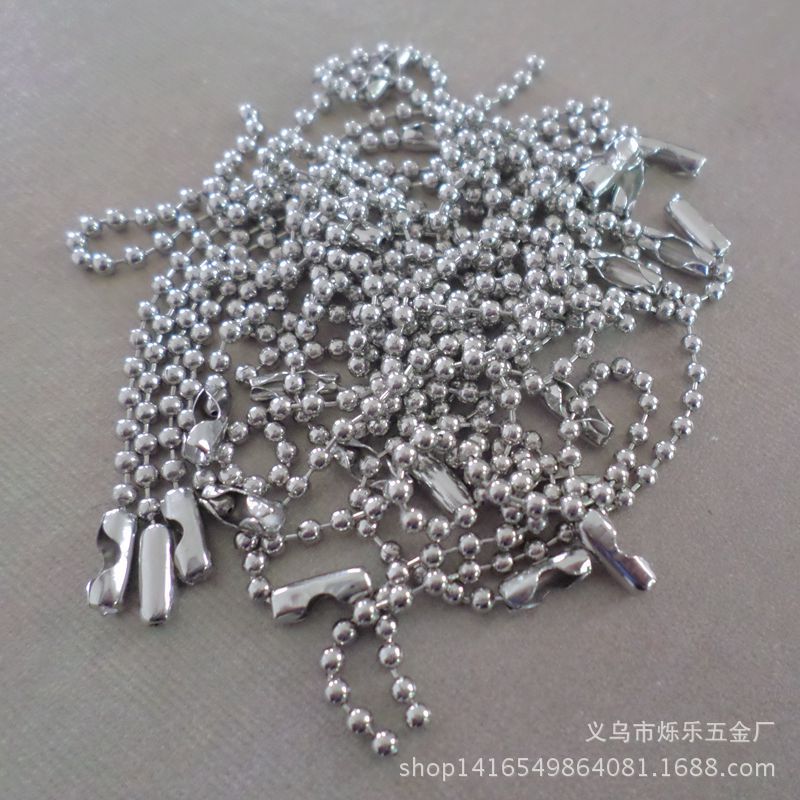 廠家直銷 大量供應公仔玩具不鏽鋼珠鏈 優質304不鏽鋼波仔鏈 鏈條