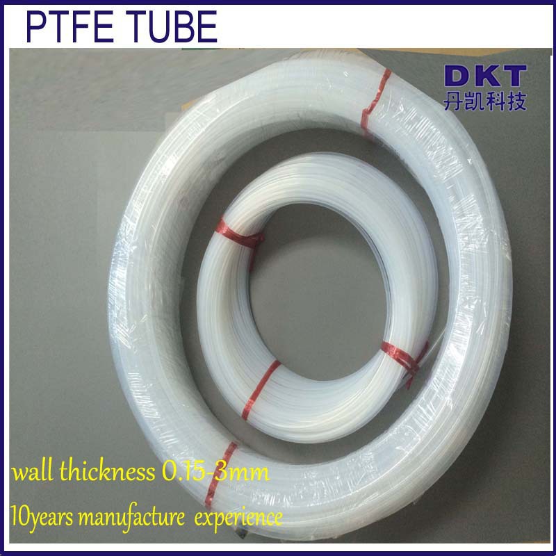 丹凯耐温260度耐压10KV 防腐蚀乳白色铁氟龙四氟套管厂家现货