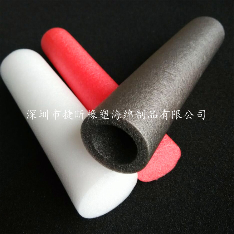工厂生产 黑色EPE珍珠棉 珍珠棉管 抗震抗静电泡沫管珍珠绵包装管