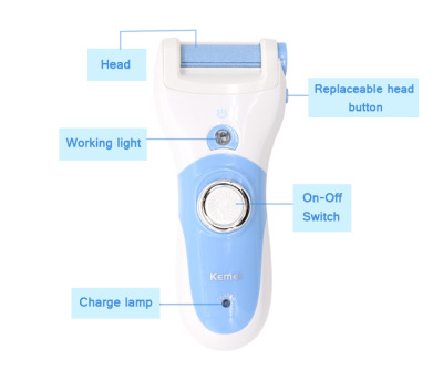 KM-2503电动磨脚器 磨脚神器 不伤脚去死皮 去角质|ms