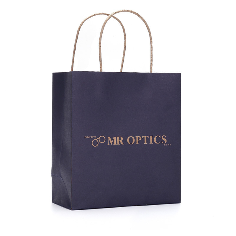 彩色印刷牛皮纸手拎袋商务送礼烫金包装纸袋企业广告促销礼品袋子