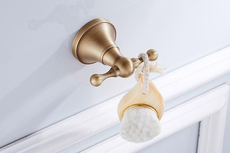 全铜复古欧式衣勾挂衣钩衣帽钩毛巾挂钩五金卫浴挂件批