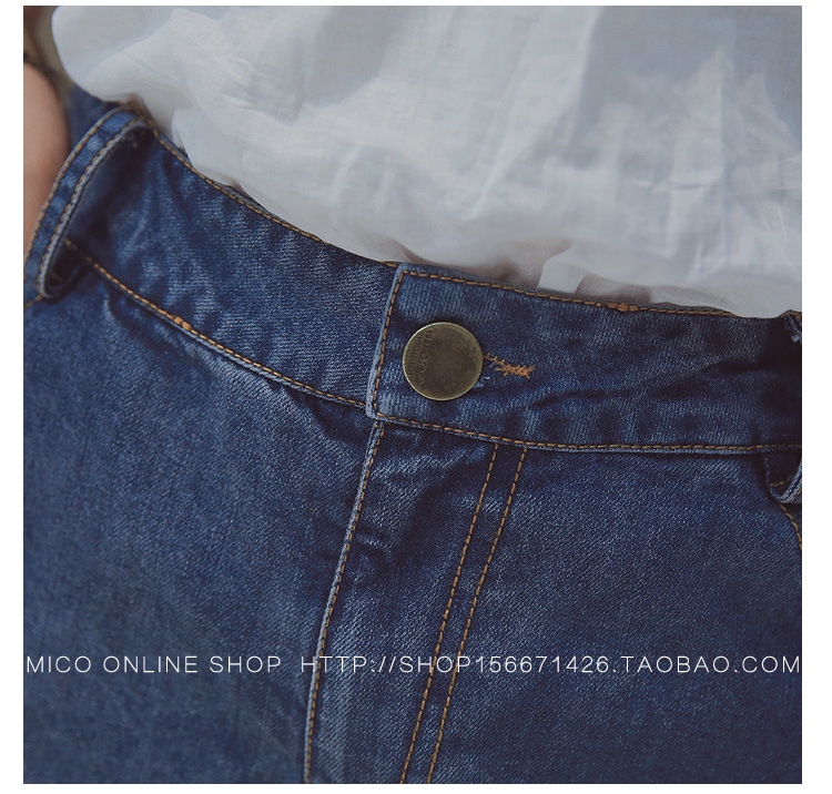 送腰帶牛仔短褲_40