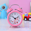 Exit Korean Shuangling Alarm Clock Silent 3 -inch Lazy Alarm (Pink)