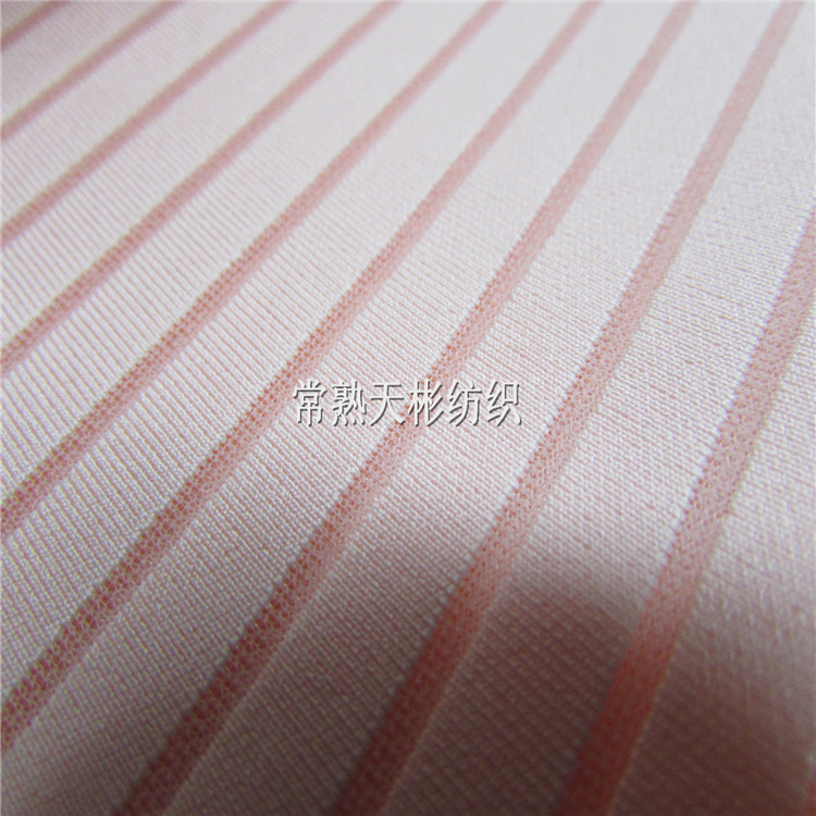 条纹空气层  拉丝空气层时尚面料 双层提花针织面料