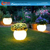 led indoor outdoor circular Flowerpot lamp Luxurious Decorative lamp 16 colour Change intelligence Flowerpot lamp