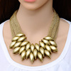 Fashionable accessory, woven short necklace handmade, European style, wholesale