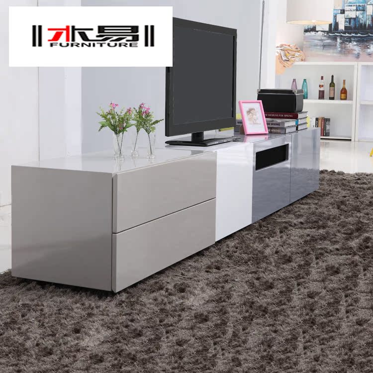 现代简约时尚电视柜 烤漆茶几客厅配套电视柜特价|ms