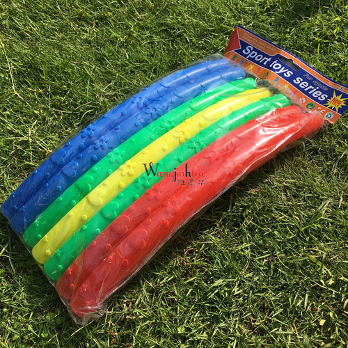 Hula hoop 7-section printed hula hoop children's fitness hula hoop acupressure removable free combination hula hoop