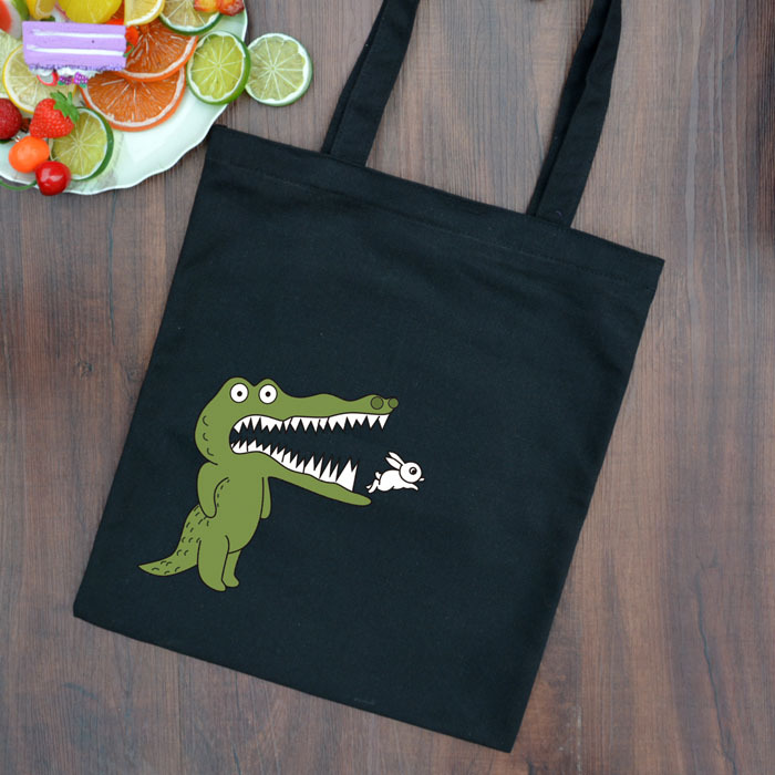 Bolsa de lona personalizada bolsa de algodón bolsa de lona de compras bolsa de clase de estudiante universitario ins moda entrega de una pieza