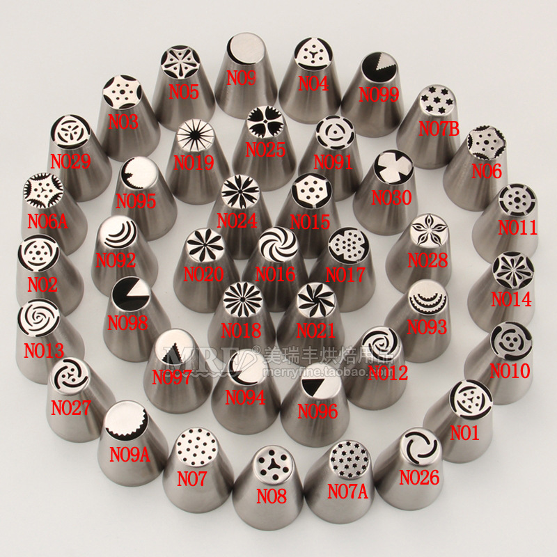 Russia Decorating mouth Korean Bouquet of flowers cream Red bean paste Flowers mouth Stainless steel 304 One piece Large