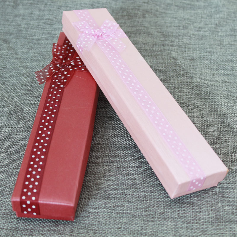 时尚多色饰品纸盒 创意蝴蝶结简约包装盒 饰品配饰批发