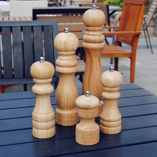 Wood color wooden manual wooden pepper grinder multi-size pepper grinder pepper grinder salt grinder manual