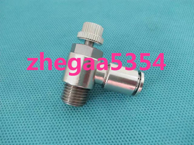 单向调节阀接头SL4-M5\01\02 PC8\10\12\14-01\02\03\04全铜镀镍
