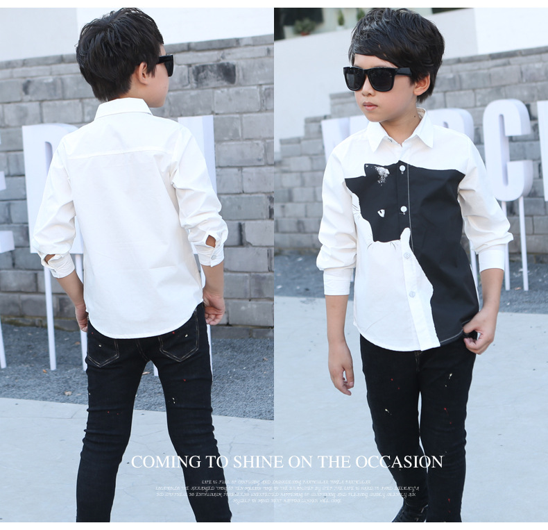 Chemise garcon à manche longue - Ref 2077333 Image 20