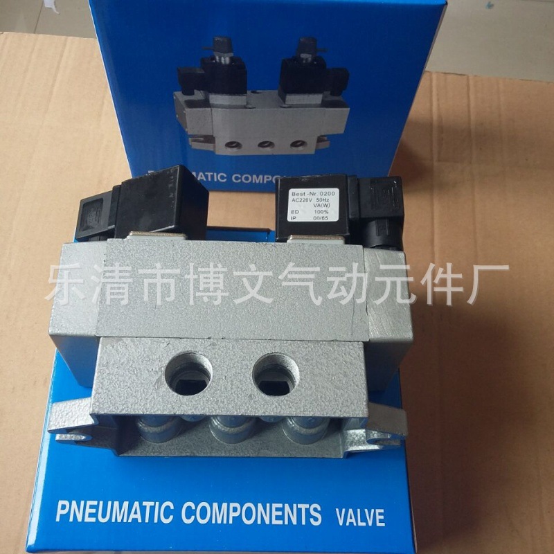 供应气动电磁阀二位五通K25D2H-08 双电控电磁阀220V 24V