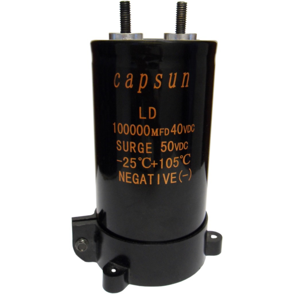 capsun LD100000uf40v 储能铝电解电容器 大于1000万次 质保5年