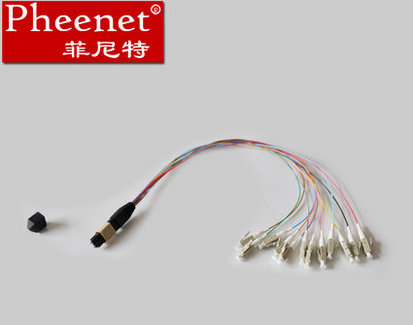 MPO(公头)-LC 12芯 3米多模光纤跳线 MTP光纤线
