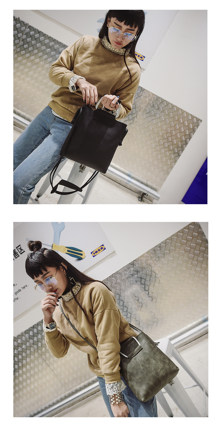 Korean style PUWomen's Messenger Bag (gray)NHYX0437