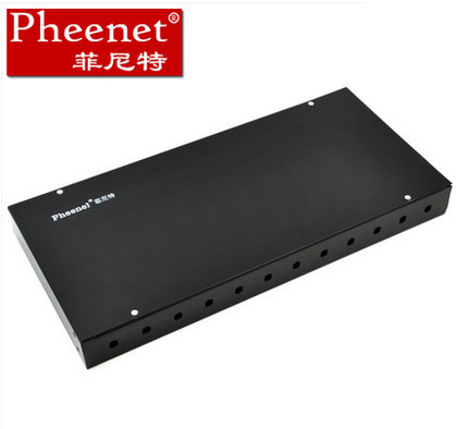 菲尼特 12口SC机架式光纤终端盒光缆尾纤熔接配线箱架