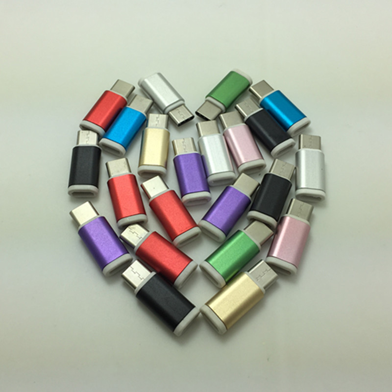 安卓转接头 USB3.1Type-c 转换头V8转乐视铝合金充电器金属头批发