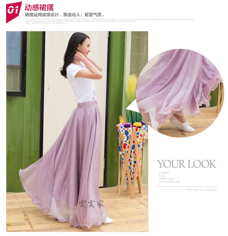 Jupe en Mousseline de soie - Ref 3441566 Image 39