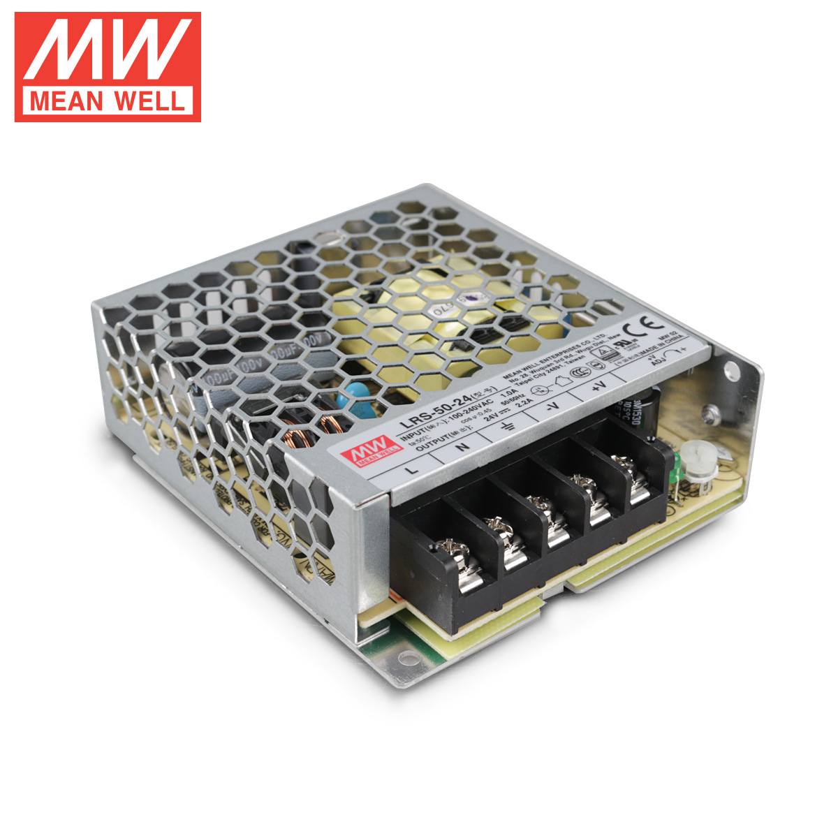 ԭװ̨��MEAN WELL��γ���ص�Դ LRS-50-24 52.8W ֱ��24V 2.2A
