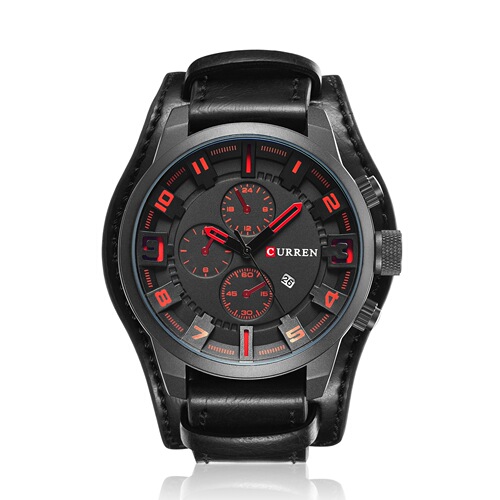 CURREN 8225 men's watch calendar watch waterproof quartz belt watch foreign trade watch