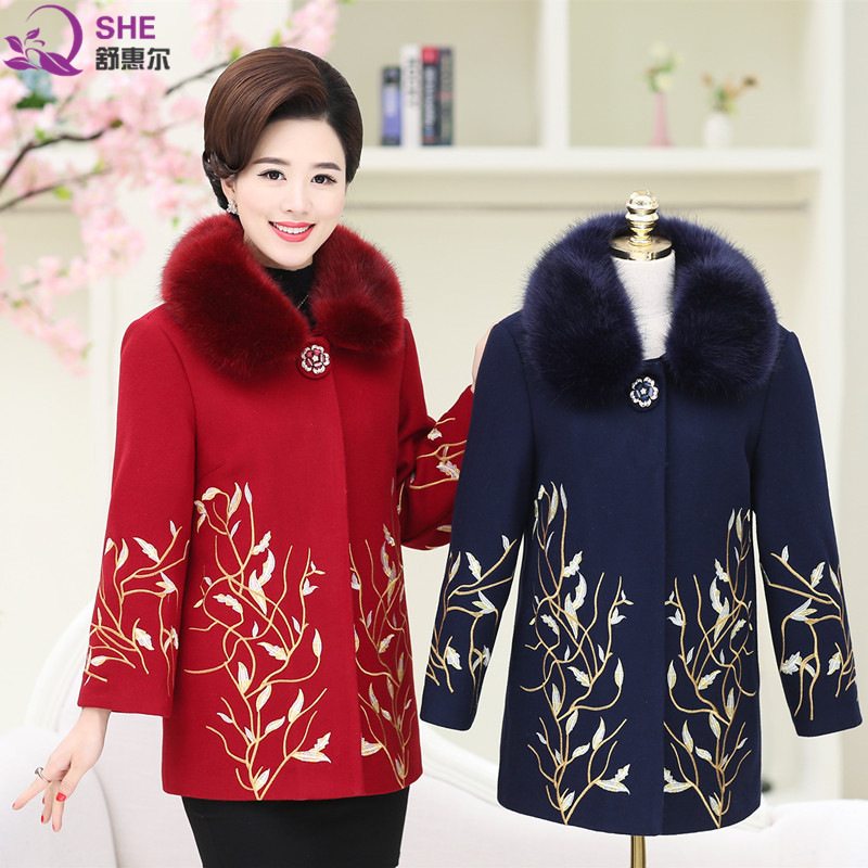 中老年羊绒大衣女_中老年羊绒大衣女供应商_