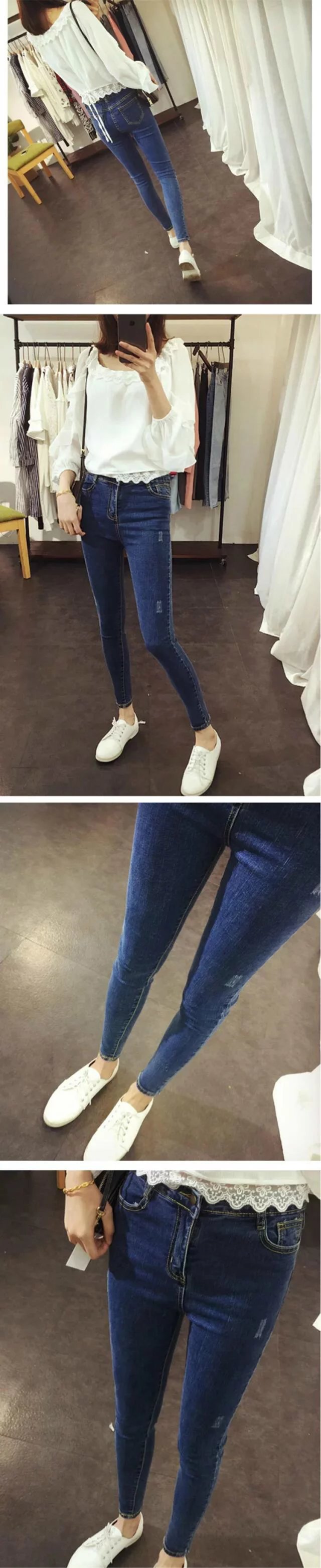 猫须女牛仔裤详情图2