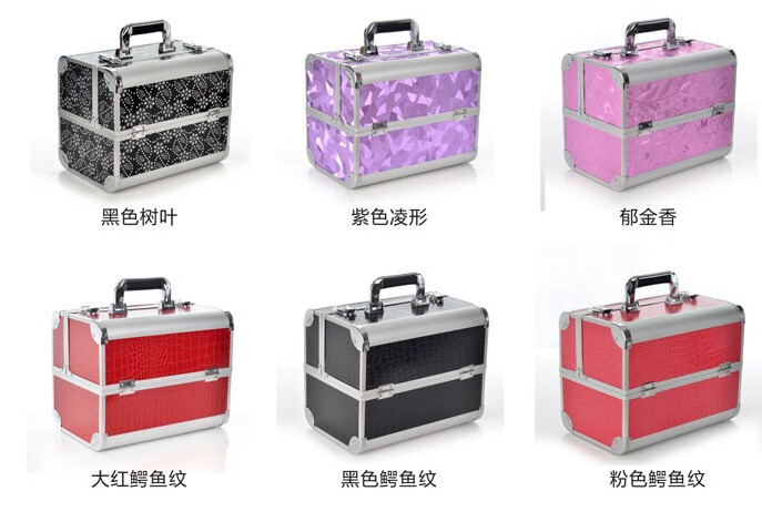 Spot Supply High Quality Large Makeup Two-Layer Portable Large Capacity Nail Art Storage Box for Going Out Nail Art Toolbox