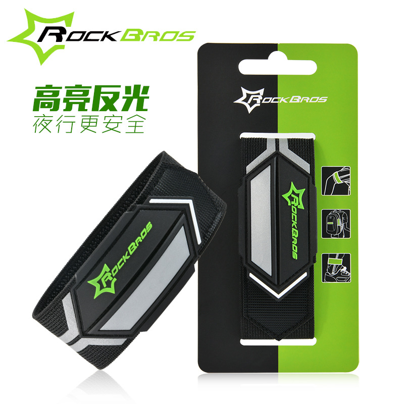 ROCKBROS Bicycle Pants with Reflective Leggings with Night run Warning tape Arm band security D8-