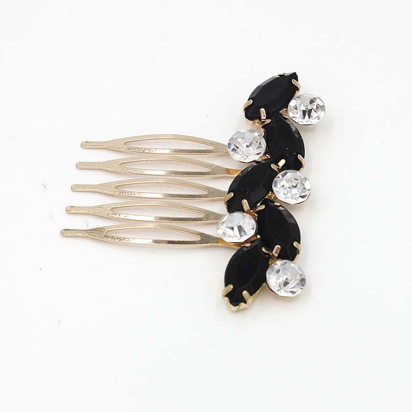 欧美新娘头饰手工配饰 镶钻婚纱化妆发梳 水钻影楼饰品发饰批发|ru