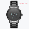 Golden waterproof steel belt for leisure, quartz watch, European style