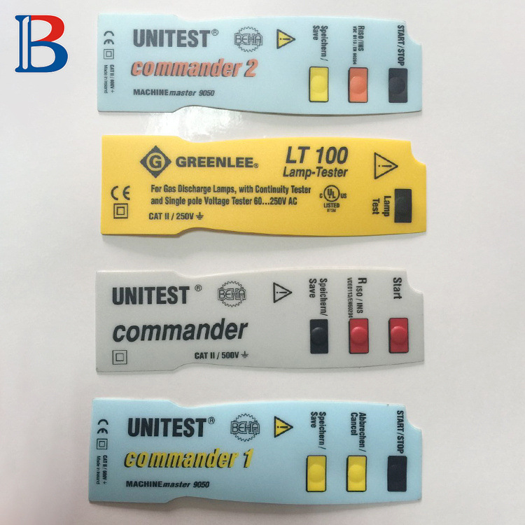 厂家供应不干胶pc面板标牌标签 电器 薄膜开关控制面板 标签