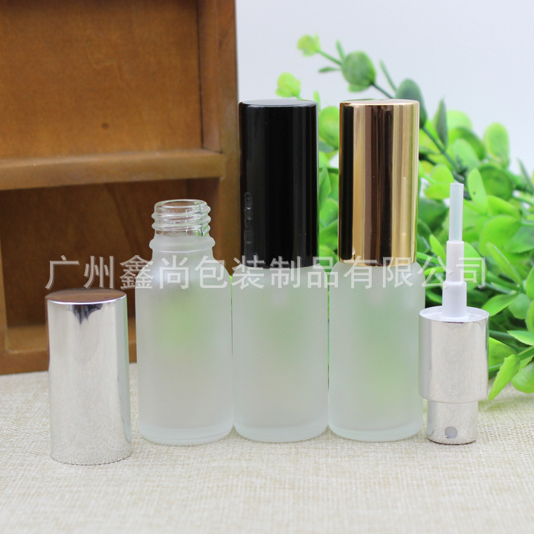 透明蒙砂玻璃精油瓶20ml化妆品调配瓶分装稀释空瓶子磨沙喷雾细雾