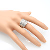 Ring stainless steel, retro accessory, European style, wholesale