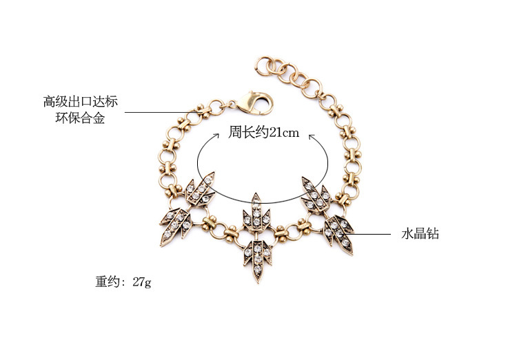 Explosion Jewelry Wholesale Retro Simple Trend Diamond Ladies Bracelet display picture 1