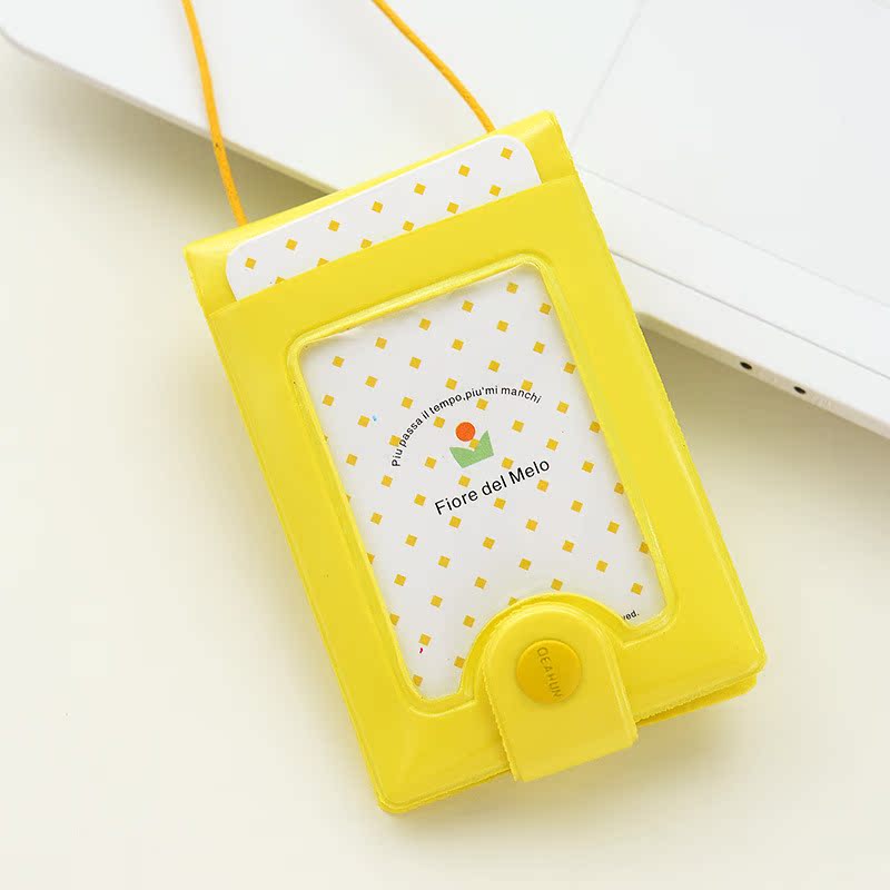 可掛卡夾 亮麵黃