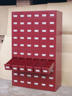 厂家批发 中草药药柜药斗可定制数量 钢制中药柜中药橱|ms